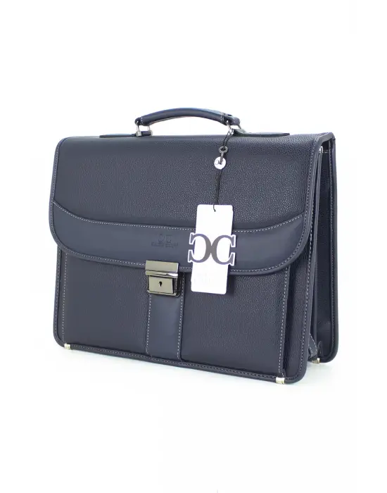 Lacivert Klasik Evrak Model Erkek 15.6 inç Laptop Çantası