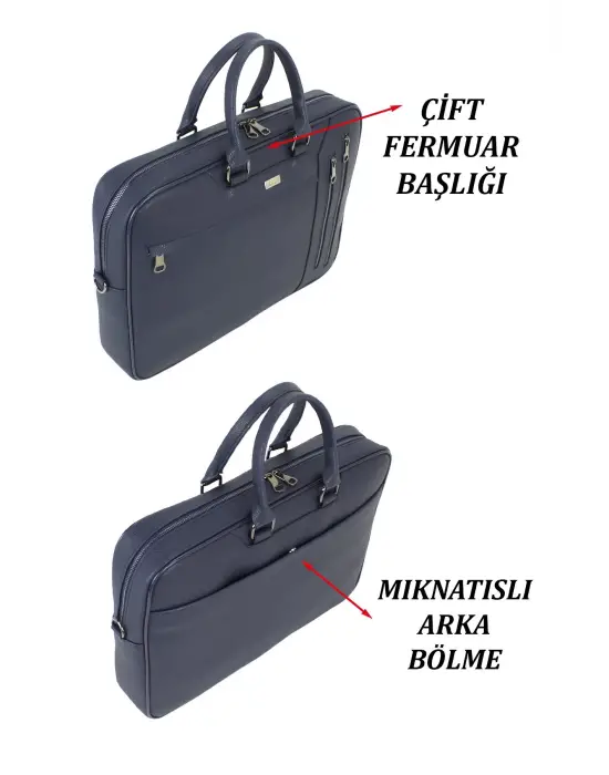 Lacivert Unisex 17,3 inç Evrak-Laptop Çantası