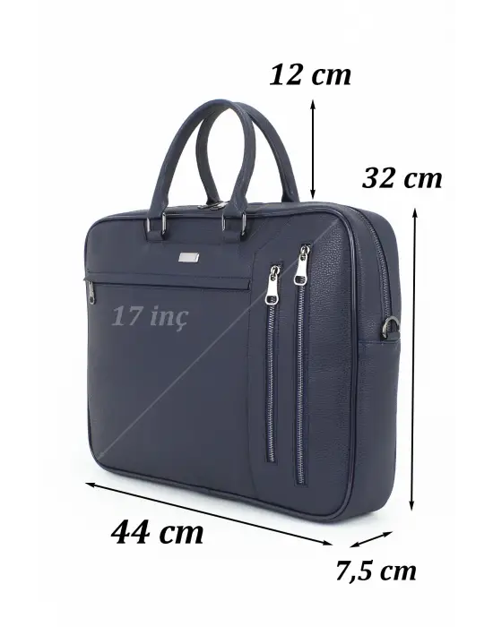 Lacivert Unisex 17,3 inç Evrak-Laptop Çantası