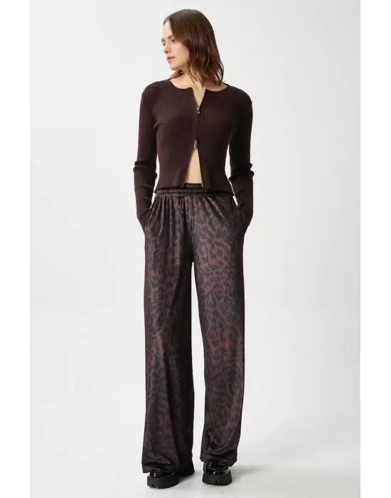 Leopar Desen Pantolon