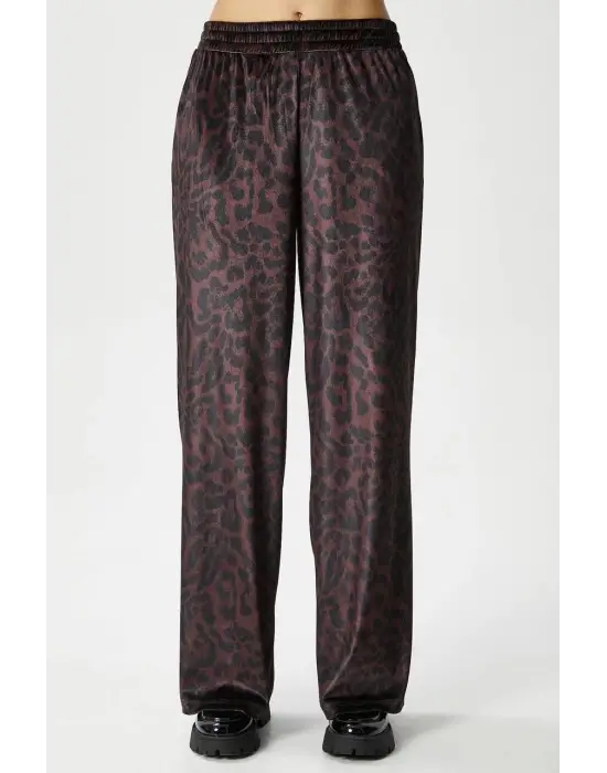 Leopar Desen Pantolon