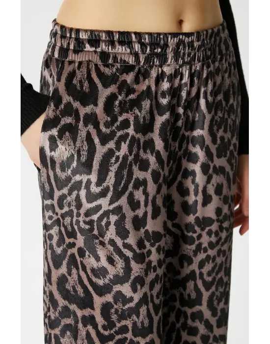 Leopar Desen Pantolon