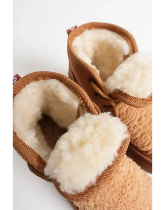 Loana Kadın Kürklü Taba Kışlık Kalın Tabanlı Bot