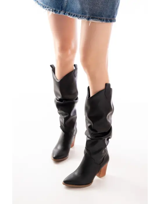 Siyah Günlük Kadın Çizme