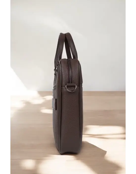 Lüx Unisex Kahverengi Laptop & Evrak Çantası 13-14.6 inç