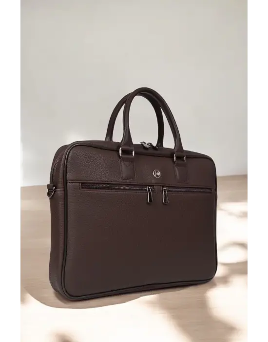Lüx Unisex Kahverengi Laptop & Evrak Çantası 13-14.6 inç