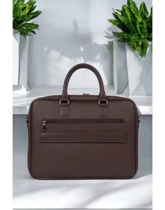 Lüx Unisex Kahverengi Laptop & Evrak Çantası 13-14.6 inç