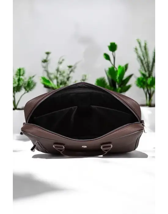 Lüx Unisex Kahverengi Laptop & Evrak Çantası 13-14.6 inç