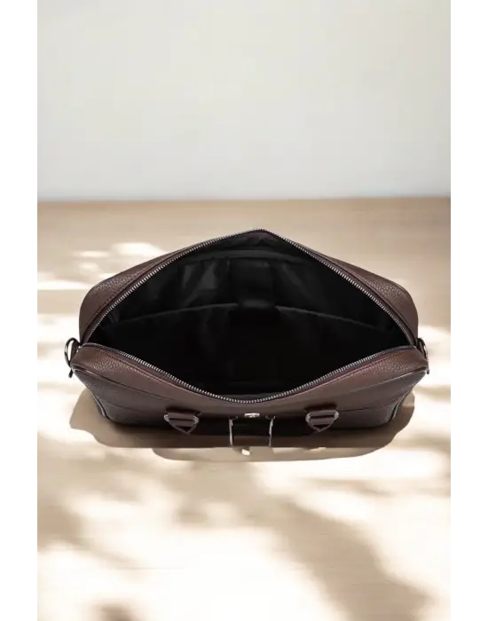 Lüx Unisex Kahverengi Laptop & Evrak Çantası 13-14.6 inç