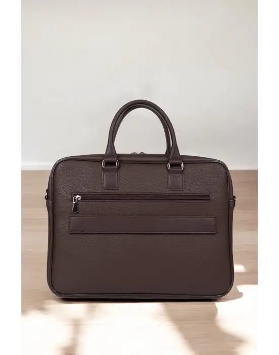 Lüx Unisex Kahverengi Laptop & Evrak Çantası 13-14.6 inç