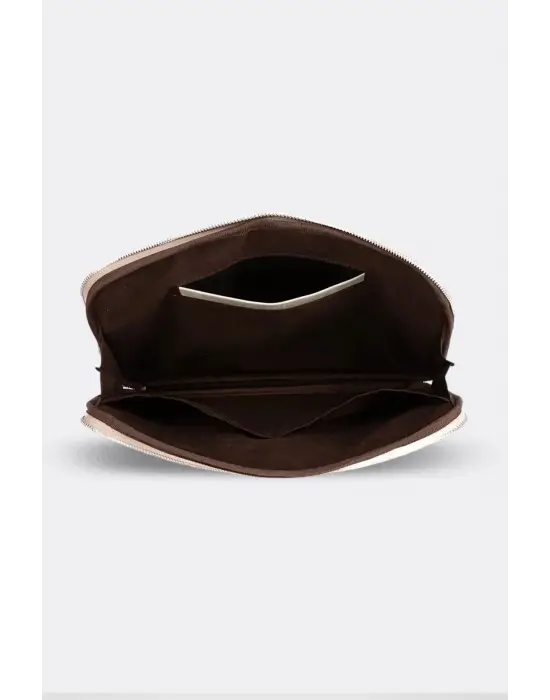 Macbook Air Pro 13 & 13.3 İnç Hakiki Deri Bej Laptop Kılıfı