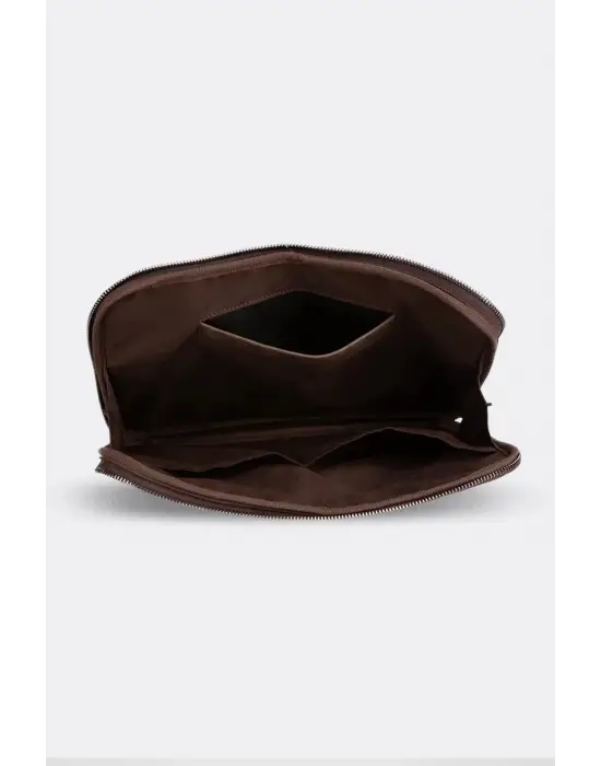 Macbook Air Pro 13 & 13.3 İnç Hakiki Deri Kahverengi Laptop Kılıfı