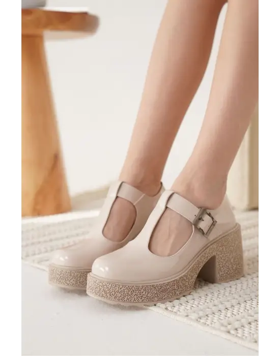 Mathilda Kadın Bej Rugan Günlük Ayakkabı