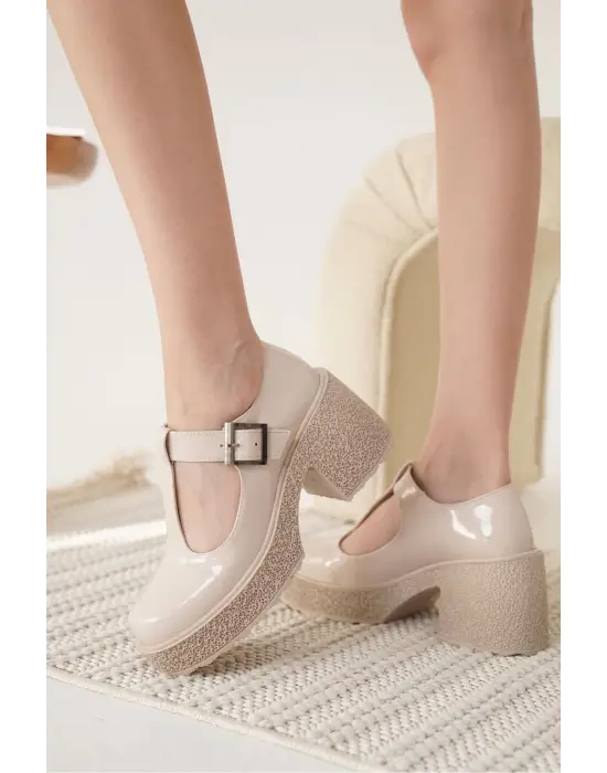 Mathilda Kadın Bej Rugan Günlük Ayakkabı