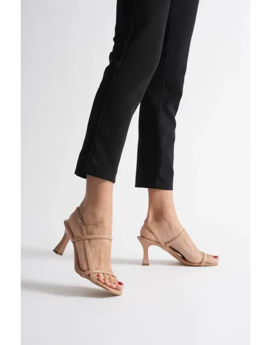 Monya Kadın Nude Topuklu Sandalet