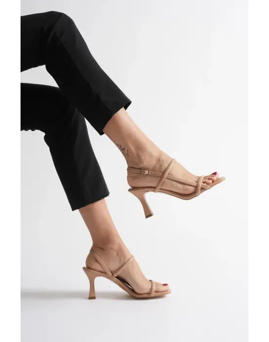 Monya Kadın Nude Topuklu Sandalet
