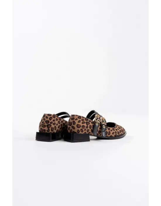 Murder Leopar Kemer Detaylı Kadın Topuklu Ayakkabı