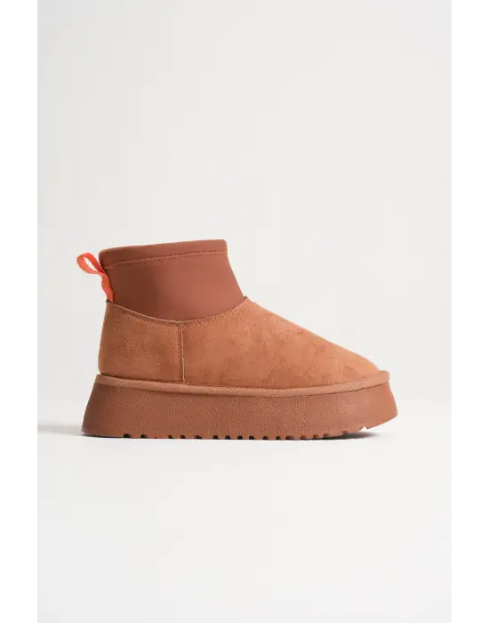 Nadia Kadın Taba Kışlık İçi Kürklü Kalın Taban Bot