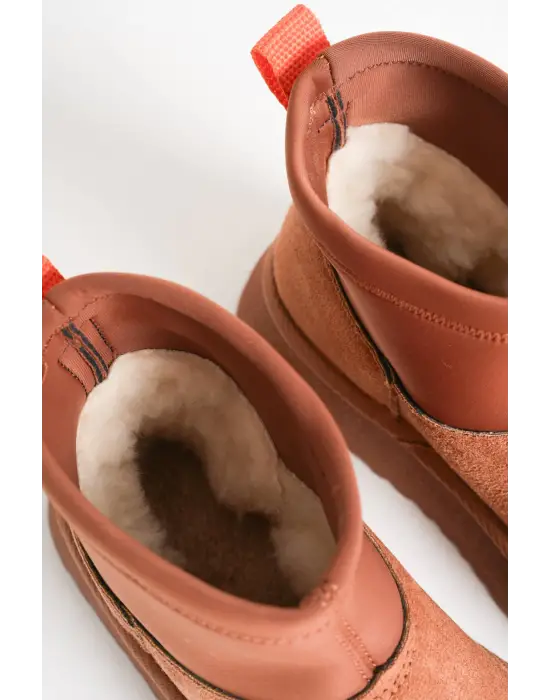 Nadia Kadın Taba Kışlık İçi Kürklü Kalın Taban Bot