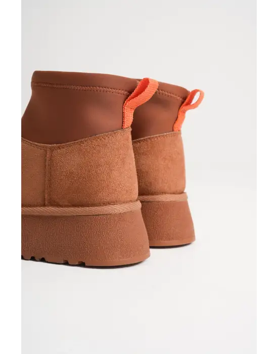 Nadia Kadın Taba Kışlık İçi Kürklü Kalın Taban Bot