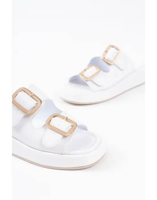 Nare Beyaz Cilt Terlik