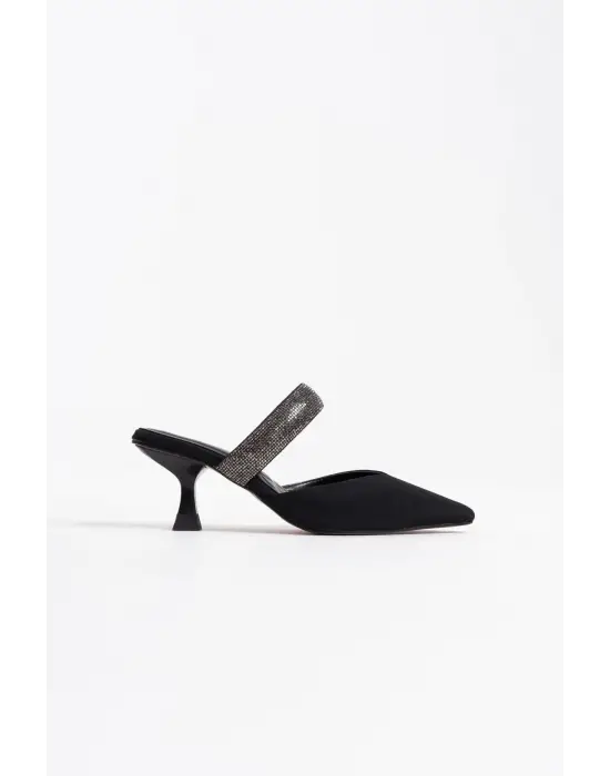 Nina Topuklu Siyah Kadın Terlik