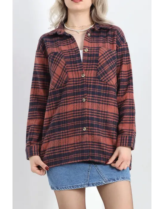 Oduncu Gömlek Cepli Kiremit Siyah S1874