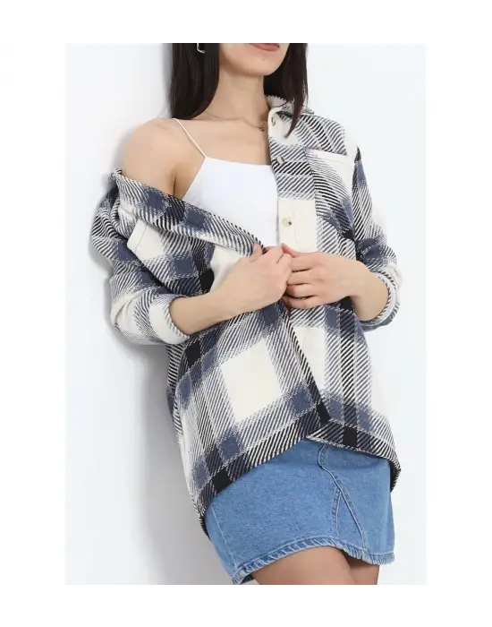 Oduncu Gömlek Siyah Krem Laci Cepli S1874