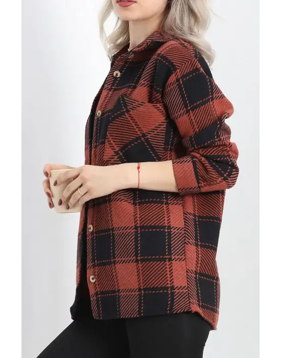 Oduncu Gömlek Siyak Kremit Ekoseli