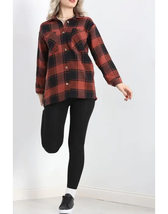 Oduncu Gömlek Siyak Kremit Ekoseli