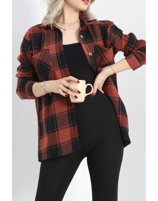 Oduncu Gömlek Siyak Kremit Ekoseli