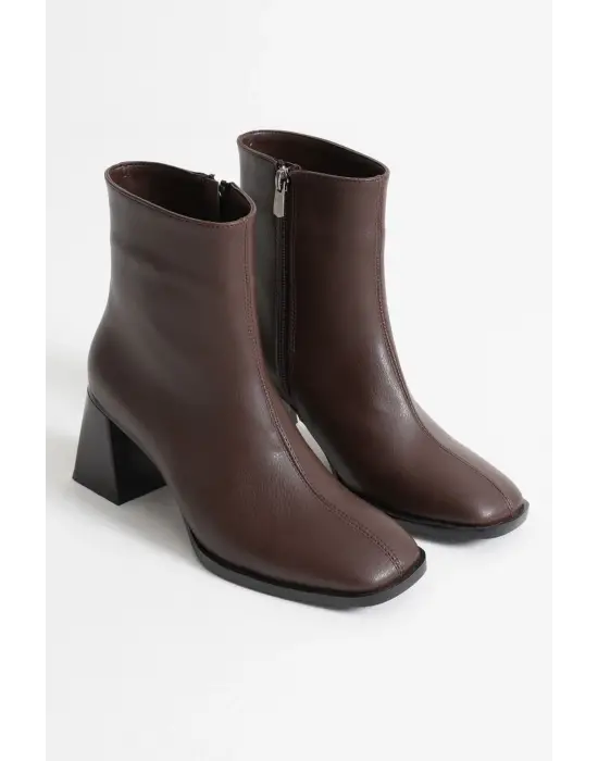 Ornela Kadın Acı Kahve Topuklu Bot