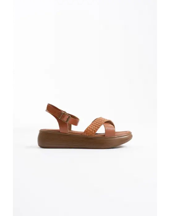 Orwell Taba Hakiki Deri Sandalet