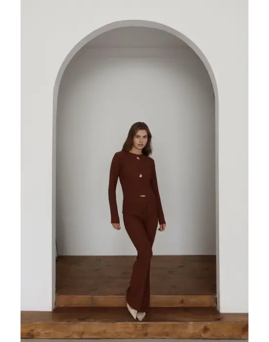 Ottoman Alt Üst Takım Kahve Pt510442