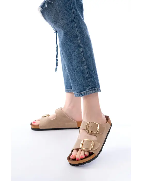 Bej Günlük Kadın Terlik