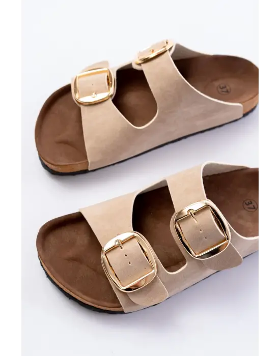 Bej Günlük Kadın Terlik