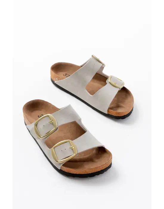 P-101 Gri Günlük  Kadın Terlik