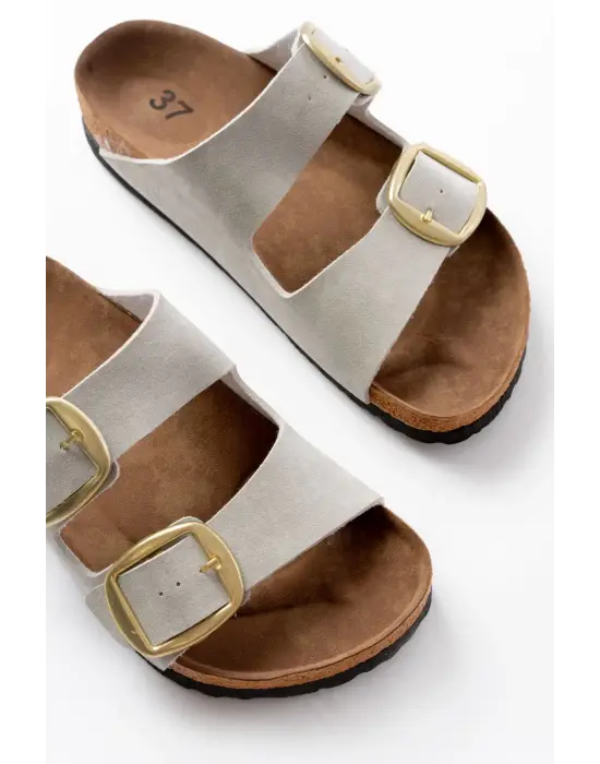 P-101 Gri Günlük  Kadın Terlik