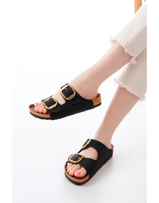 Siyah Günlük Kadın Terlik