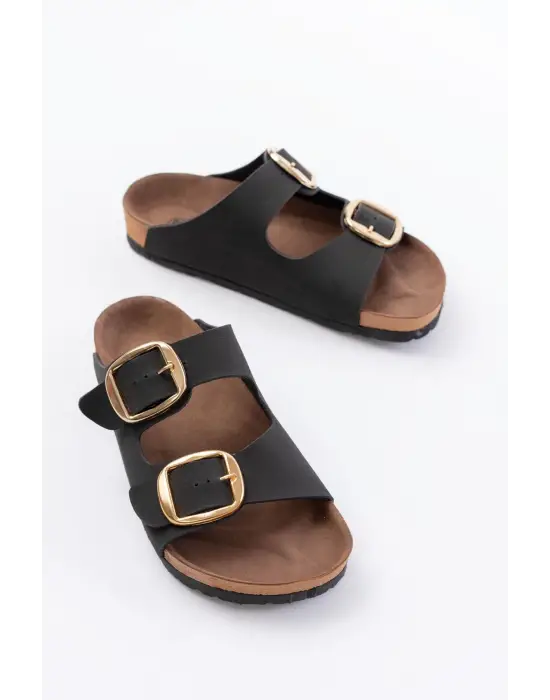 Siyah Günlük Kadın Terlik