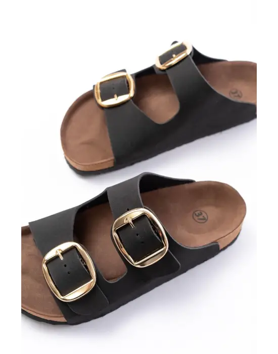 Siyah Günlük Kadın Terlik