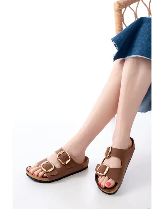 Taba Günlük Birkenstock Kadın Terlik
