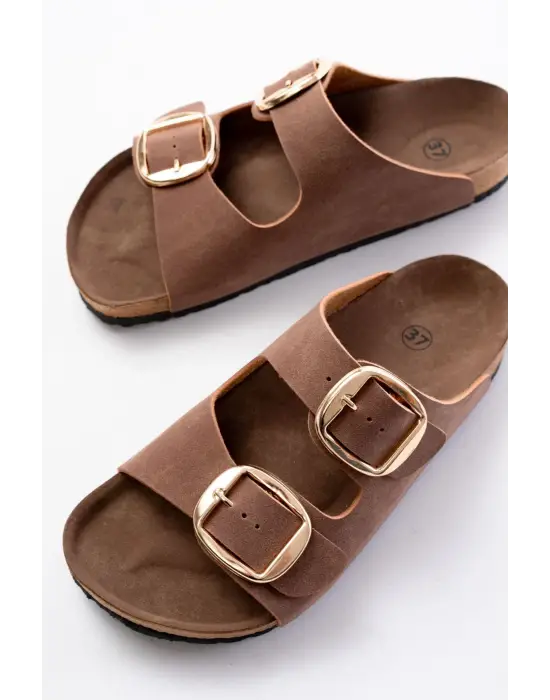 Taba Günlük Birkenstock Kadın Terlik