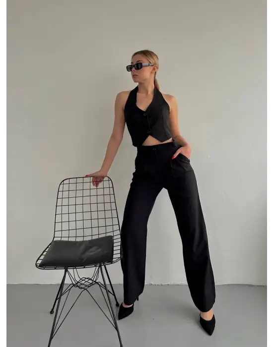 Palazzo Pantolon Siyah S23211