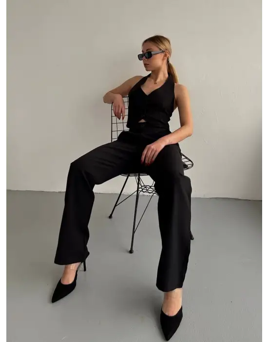 Palazzo Pantolon Siyah S23211