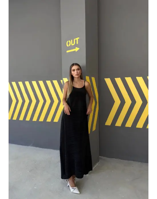 Piliseli Uzun Elbise