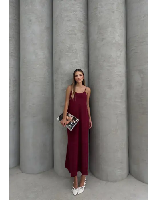 Piliseli Uzun Elbise