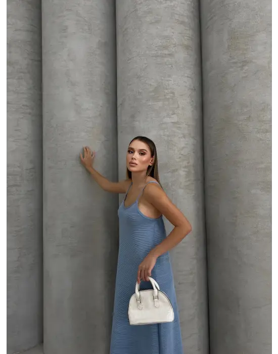 Piliseli Uzun Elbise