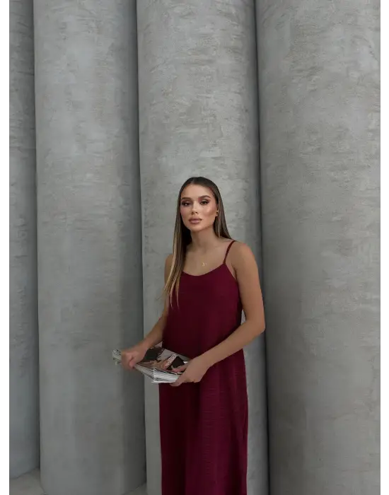 Piliseli Uzun Elbise