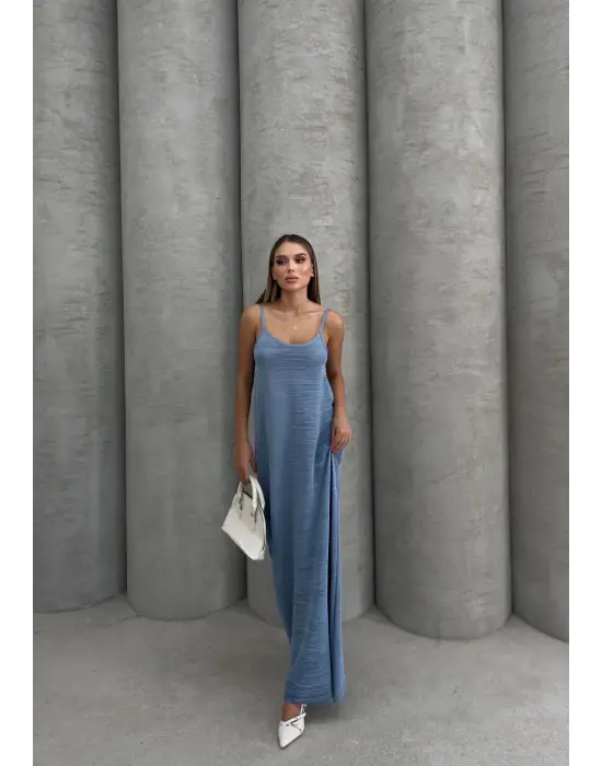 Piliseli Uzun Elbise